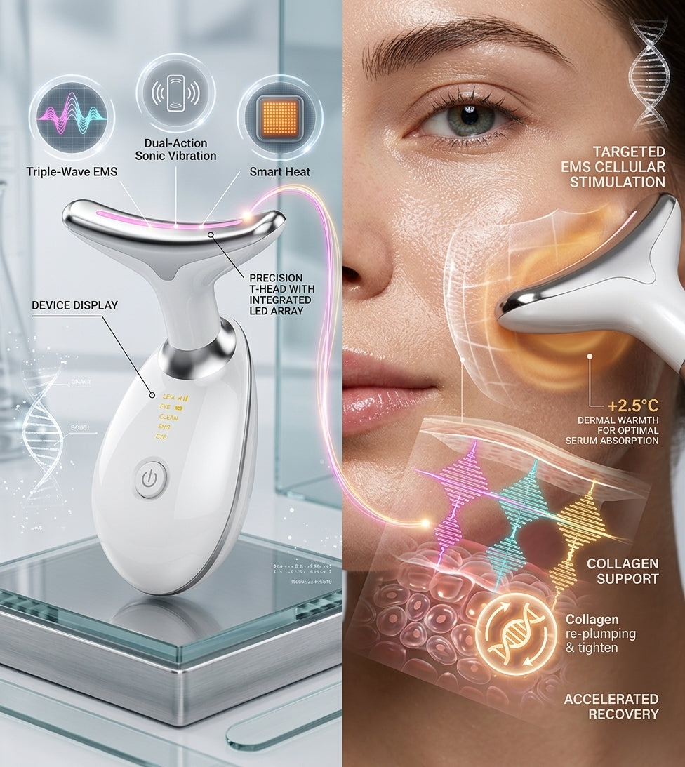 NeckGlo™ Face & Neck LED Beauty Massager